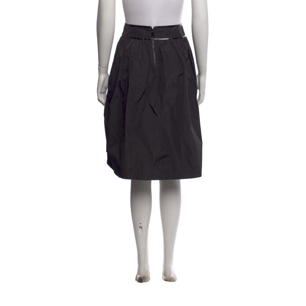 Burberry London Black Pleated Knee-Length Skirt | Classic A-Line | Size XS - Picture 4 of 4